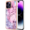 Pouzdro a kryt na mobilní telefon Apple PROTEMIO 87264 IMD MARBLE Ochranný pro Apple iPhone 16 Pro Max PINK