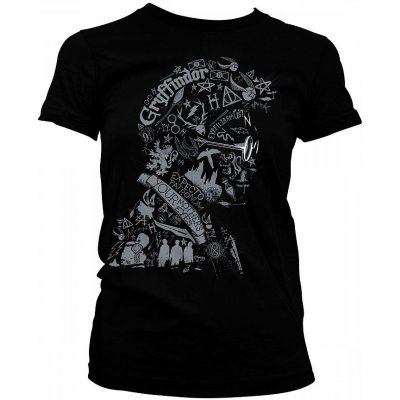Harry Potter tričko, Wordings Symbols Girly, dámské – Sleviste.cz