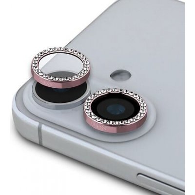 Guess Fixed Glliter ochrana čoček pro iPhone 16/16 Plus Pink GUCL162SGGP – Zboží Živě