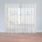 Sablio Záclony Srdíčka na bílé: 2ks 150x250cm – Zboží Mobilmania