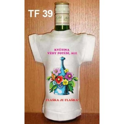 Tričko na flašku květina vždy potěší – Zboží Dáma