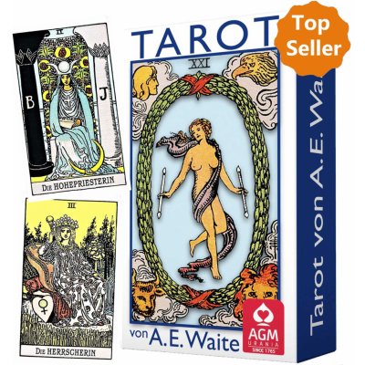 Karty Tarot A E Waite Tarot ST Blue E – Zboží Mobilmania