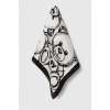 Kravata Moschino hedvábný kapesníček M5761.50347 bílá