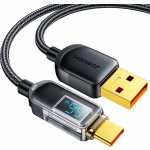 Joyroom S-AC066A4 USB - USB C 66W pro rychlé nabíjení a přenos dat, 1,2m, černý – Zboží Mobilmania