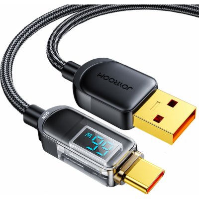 Joyroom S-AC066A4 USB - USB C 66W pro rychlé nabíjení a přenos dat, 1,2m, černý – Zboží Mobilmania