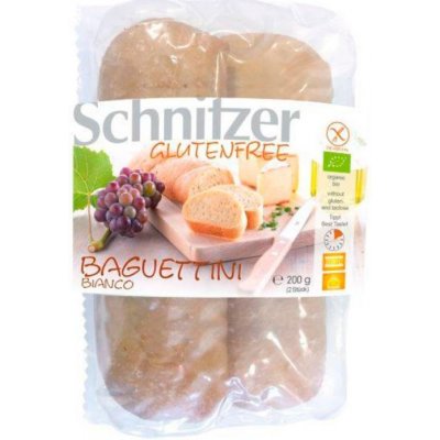 Schnitzer Bagetky světlé k dopékání bez lepku BIO 200 g – Zboží Dáma