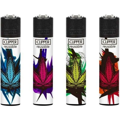 Clipper CannaLeaves Červená – Hledejceny.cz