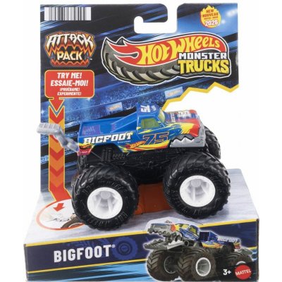 Hot Wheels Monster Trucks Attack Pack Bigfoot – Zboží Dáma