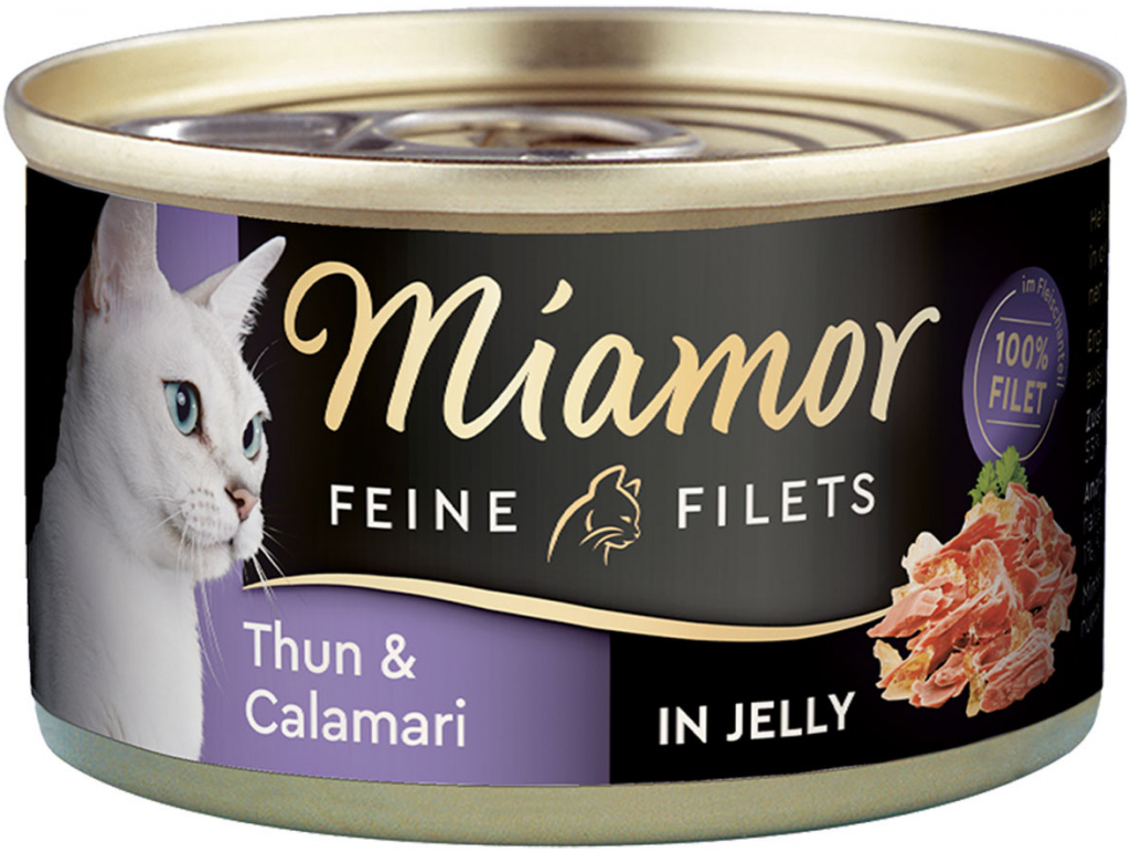 Miamor Feine Filets v želé s tuňákem a kalamáry 24 x 100 g