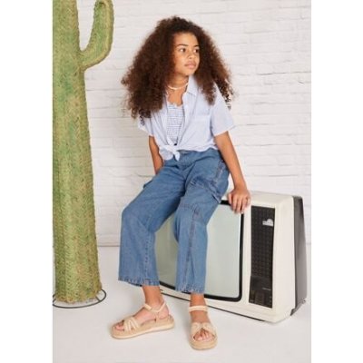 Mayoral dívčí široké džíny kapsáče 6539-19 – Zboží Dáma