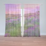 Sablio Záclony Levandulové pole 2: 2ks 150x250cm – Hledejceny.cz