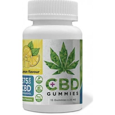 Euphoria CBD Gummies bonbóny citrón 375 mg 15ks – Zboží Dáma