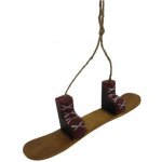 Det Gamle Apotek Dekorace na zavěšení snowboard D.17,5cm přírodní – Hledejceny.cz