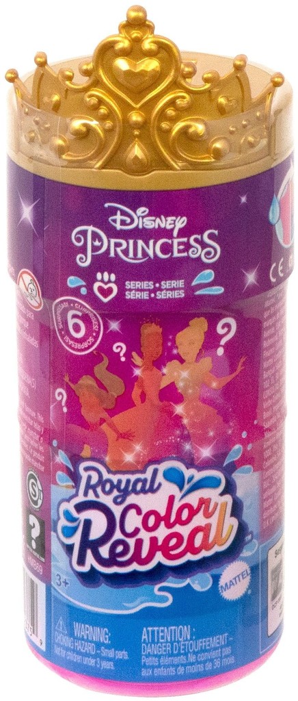 Mattel Disney PRINCESS Color reveal Královská malá