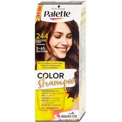 Pallete Color Shampoo 244/3-65 čokoládově hnědý – Zboží Mobilmania