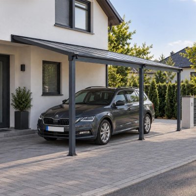 Avenberg Hliníkový přístřešek na automobil Avesta Bw8 5 × 3 m – Sleviste.cz