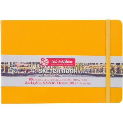 Talens Art Creation Sketchbook v pevné vazbě Yellow 21 x 14,8 – Zboží Dáma