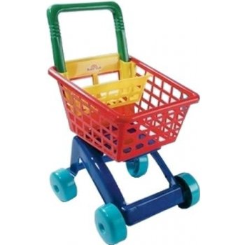 Dohány nákupní vozík červený/modrý