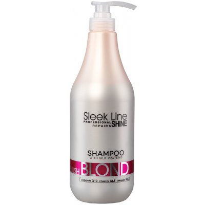 Stapiz Sleek Line Blush Blond Šampon pro blond vlasy s hedvábím 1000 ml – Zbozi.Blesk.cz