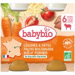 Babybio Zelenina s těstovinami na boloňský způsob s hovězím masem 2 x 200 g – Sleviste.cz