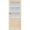 Interiérové dveře Radex NORMANDIA 6S 80 cm Pravé borovice