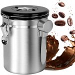 Bedee Zavařovací Sklenice pro skladování kávy 1,8 L Ocel 304 s těsněním a odměrkou – Hledejceny.cz