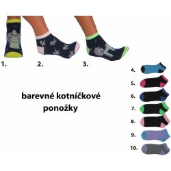 Pesail dámské barevné kotníčkové ponožky