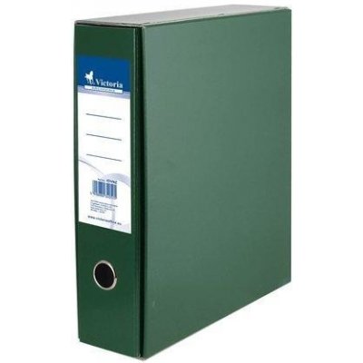 Victoria pákový pořadač s obalem A4 7,5 cm karton zelený tmavě – Zboží Mobilmania