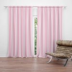 Sablio Závěs Růžové pruhy: 2ks 140x250cm – Zboží Mobilmania