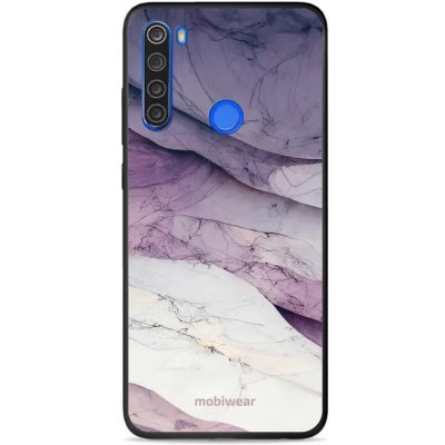 Pouzdro Mobiwear Glossy Xiaomi Redmi Note 8T - G028G - Bílý a fialový mramor – Zboží Mobilmania