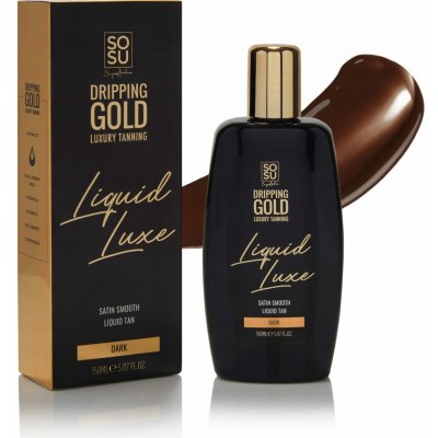 Sosu Dripping Gold Liquid Luxe samoopalovací voda medium 150 ml – Zboží Dáma