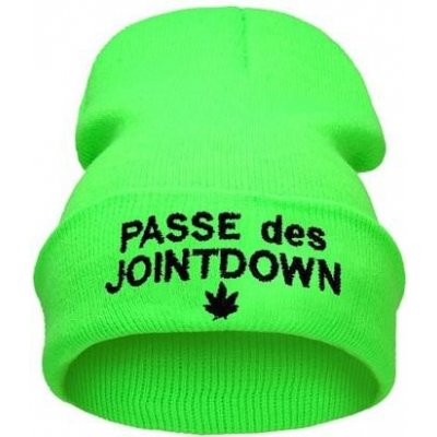 Blingstar beanie WEED PASSE DES JOINTDOWN neon green – Hledejceny.cz