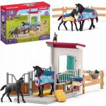 schleich ® Koňský box s klisnou a hříbětem 42611 – Zbozi.Blesk.cz