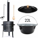Perfect Home Sestava na guláš smaltovaná 22L – Zboží Dáma