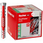 Fischer DUOPOWER 8x65 mm (balení 50 ks) - univerzální uzlovací hmoždinky, prodloužené – Sleviste.cz