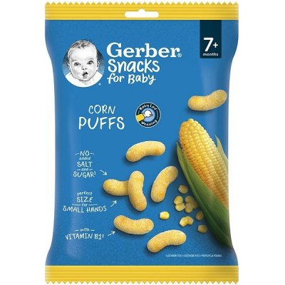 Gerber Snacks kukuřičné křupky 28 g – Zboží Dáma