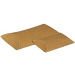 Dárková krabička čočka, pukačka 100x80x30 mm, hnědá kraftová, 12 ks – Sleviste.cz