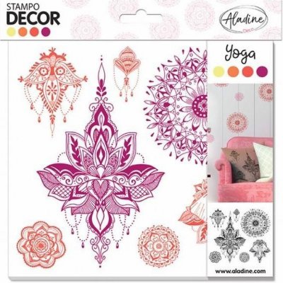 Aladine Gumová razítka Stampo Decor Yoga – Zboží Dáma