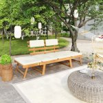 VidaXL Zahradní lavice s polštářky 2-v-1 190 cm masivní akácie – Zboží Dáma VidaXL Zahradní lavice s polštářky 2-v-1 190 cm masivní akácie – Zboží Dáma