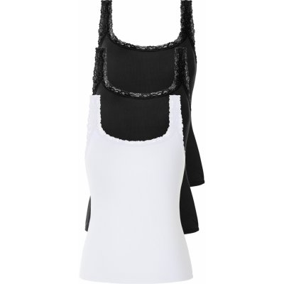 Esmara krajkový 3 kusy černá bílá – Zboží Mobilmania