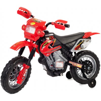 Kids World elektrická motorka Enduro-červená – Zboží Mobilmania