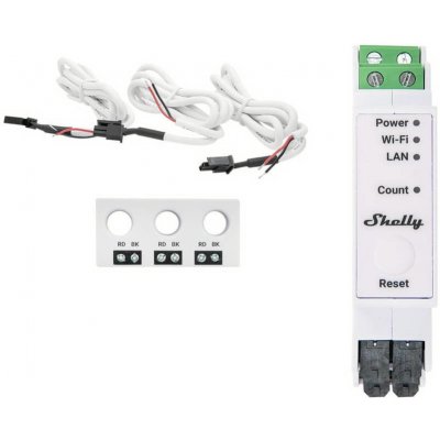 Shelly PRO 3EM-3CT63/ Elektroměr / 1xRJ45 / paměť 16MB / WiFi / Bluetooth. (SHELLY-PRO-3EM-3CT63) – Hledejceny.cz