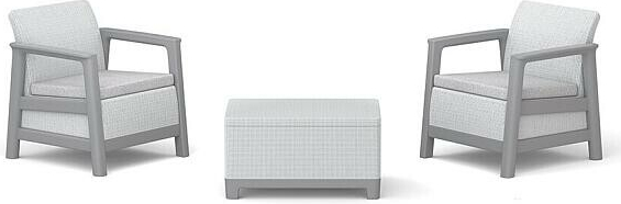 KETER SCANDI LINEA BALCONY Ash grey/Storm grey