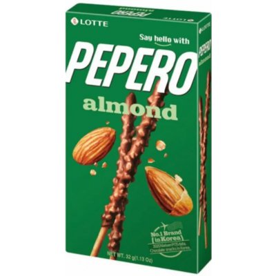 Lotte Pepero Mandle a Čokoláda 32 g – Zbozi.Blesk.cz