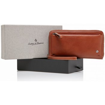 Castelijn & Beerens Dámská kožená peněženka RFID v dárkové krabičce 805518 LB koňak