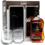 Jura Superstition Lightly Peated 43% 0,7 l (dárkové balení 2 sklenice) – Hledejceny.cz