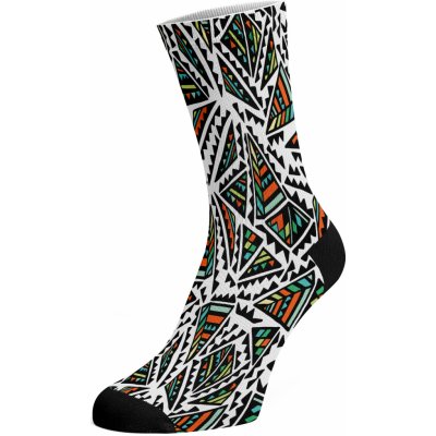 Walkee barevné ponožky Pyramid Bílá – Zboží Mobilmania