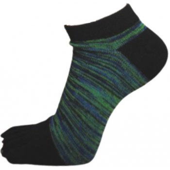 Simply PRSŤÁKY SNEAKER prstové kotníkové ponožky zelená