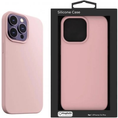 Pouzdro Next One MagSafe Silicone Case for iPhone 14 Pro - Ballet ružové