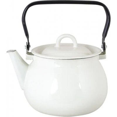 Emil´s Enamel Offwhite 19Bílá varná smaltovaná konvice 16,5 cm / 2,5L - Strömshaga – Zboží Mobilmania